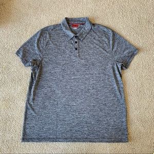 Alfani Slim Fit Performance XL Men’s Black Gray Polo Shirt